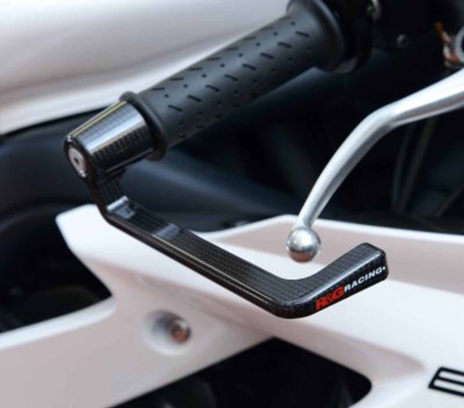 R&G Racing Pure Carbon Fibre Brake Lever Guard for Triumph Daytona 675 '06-'19 and Ducati Desert Sled '18-'22 and Suzuki V-Strom 1050 (XT) '14-'22 R&G Racing Pure Carbon Fibre Brake Lever Guard for Triumph Daytona 675 '06-'19 and Ducati Desert Sled '18-'22 and Suzuki V-Strom 1050 (XT) '14-'22